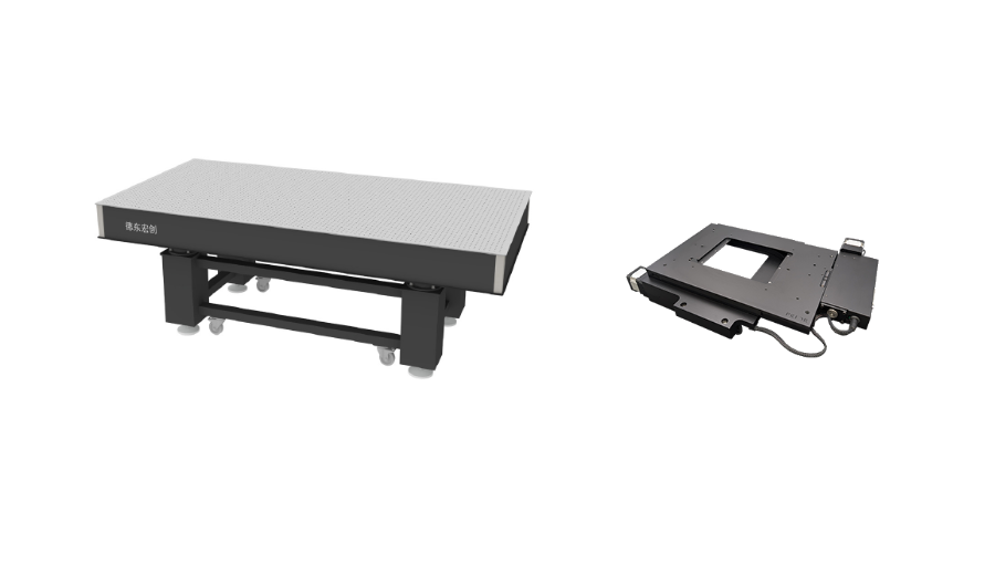 Optical table and motorized microscope stage
